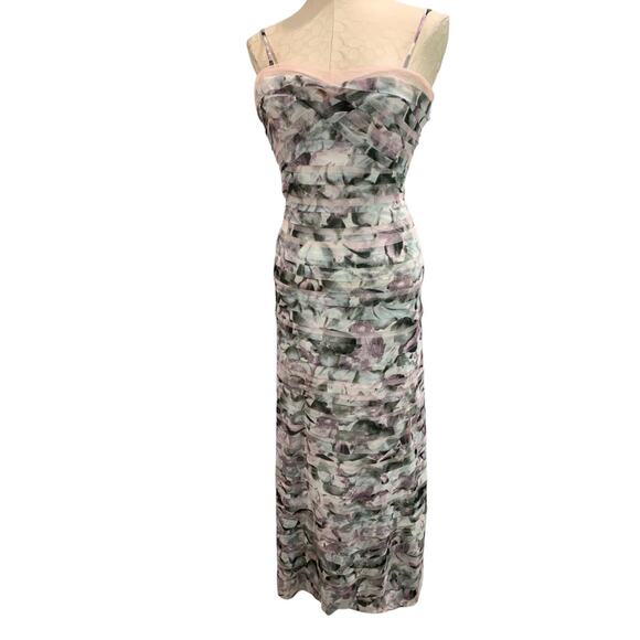 BCBG Dresses & Skirts - XXS BCBG Max Azria Erika Tulle Tiered Gown Dress Watercolor